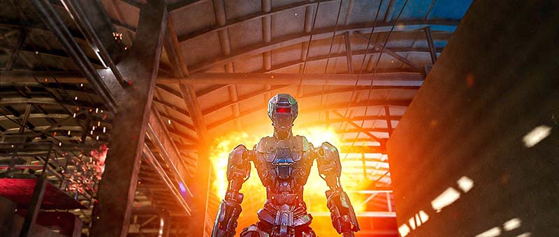 映画『バトル・エイト BATTLE 8』 ヒト型ロボットに地球外生命体を移植?!極秘研究を狙って世界中の諜報機関、ロボット、特殊部隊が激突するバトル・アクション!! シーン画像